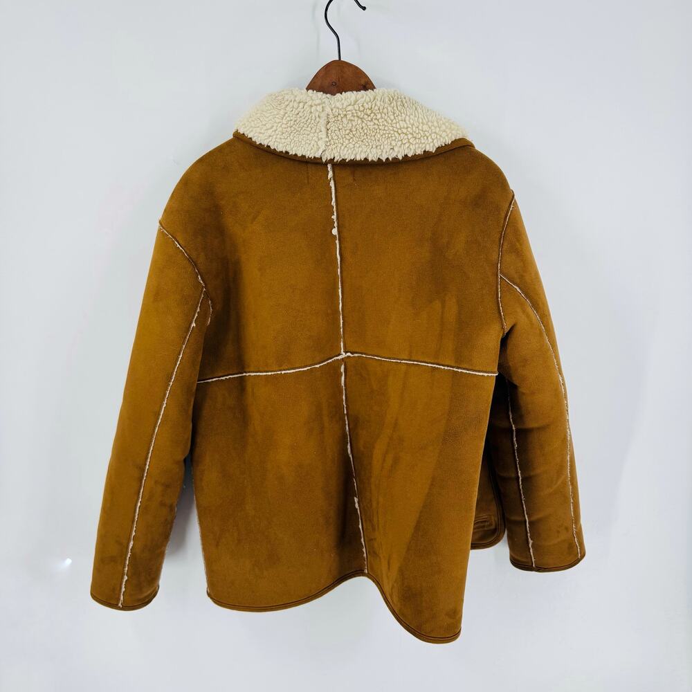 Wilfred Brown Sherpa-Lined Jacket - Picture 3 of 9